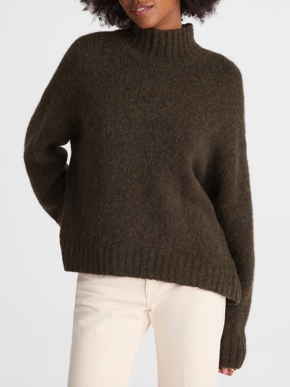 NWOT Madewell Chunky Knit Alpaca Blend Turtlenceck